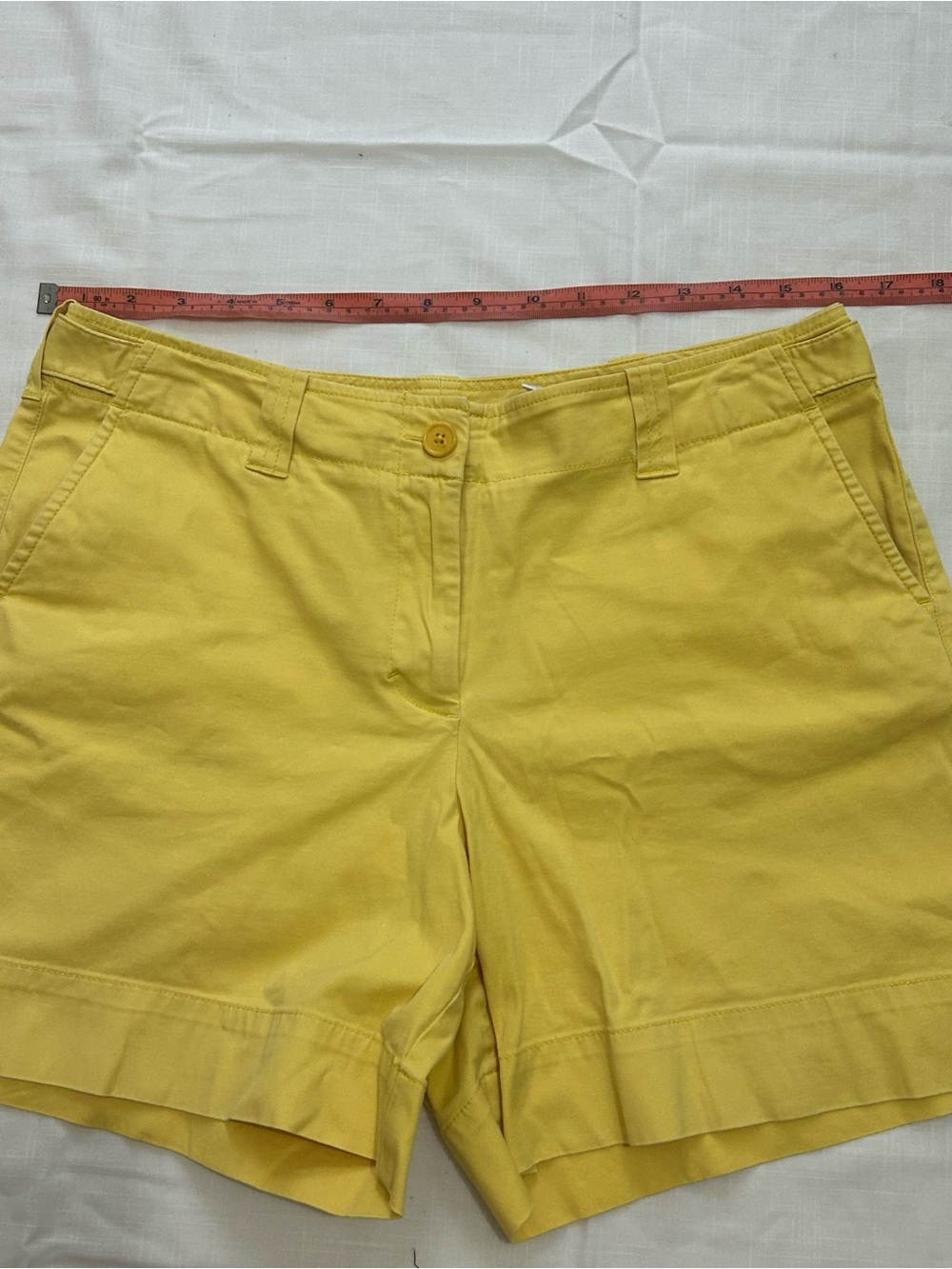 Talbots Shorts Women’s 
Yellow Womens Size 10 - Picture 7 of 11